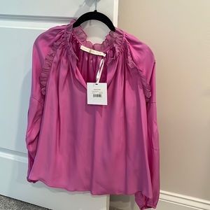 NWT Marie Oliver Long Sleeve Top- Pink XS